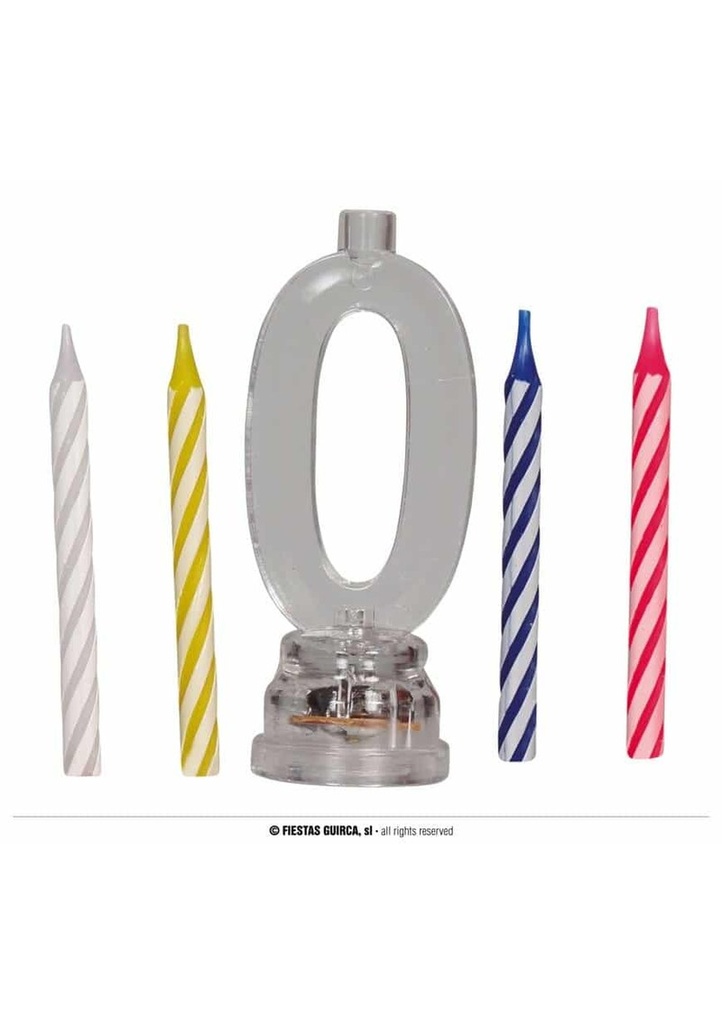 Led Candle No.0 With 4 Candles (13cm)