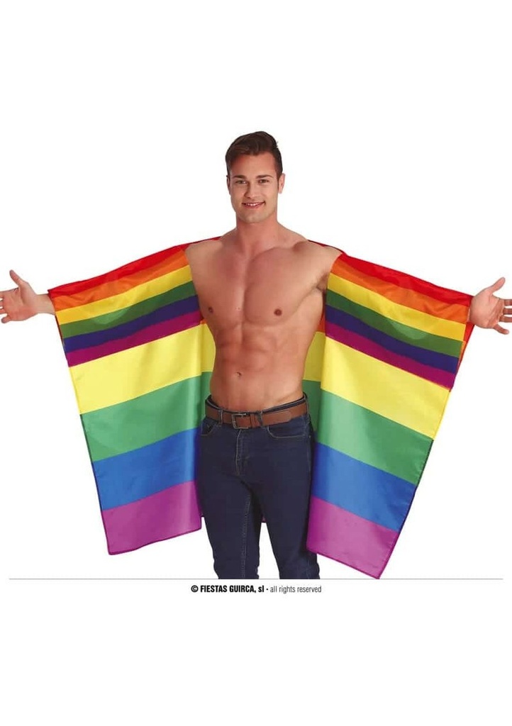 Pride Rainbow Flag Cape - 145x90cm