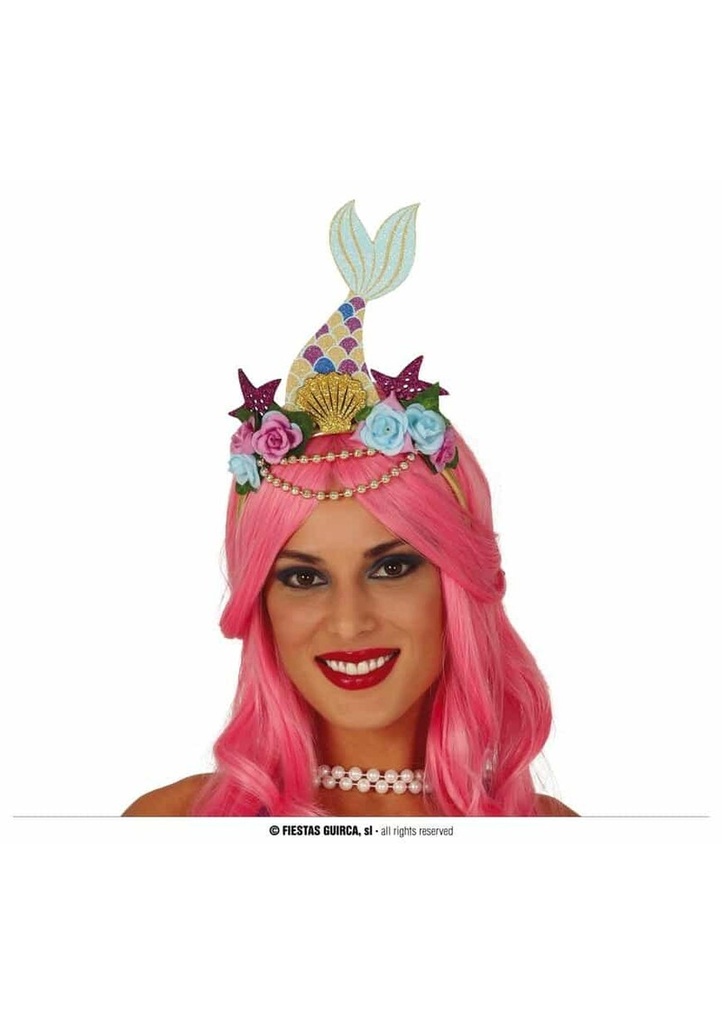 Mermaid Hairband With Flowers