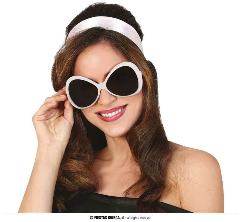 [16938] 70's White Glasses