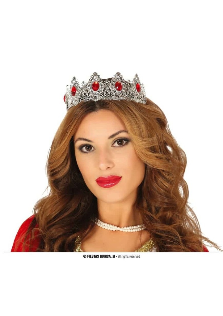 Princess Metal Silver Crown - Adult One Size