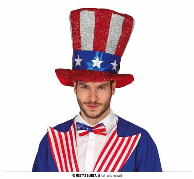 American Flag Top Hat - Adult One Size