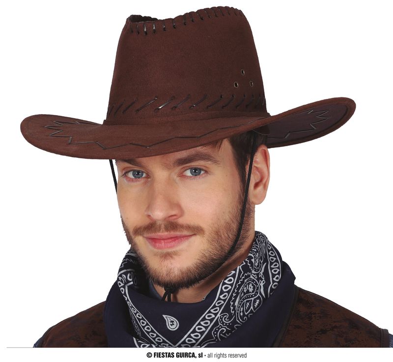 Brown Cowboy Hat - Adult One Size