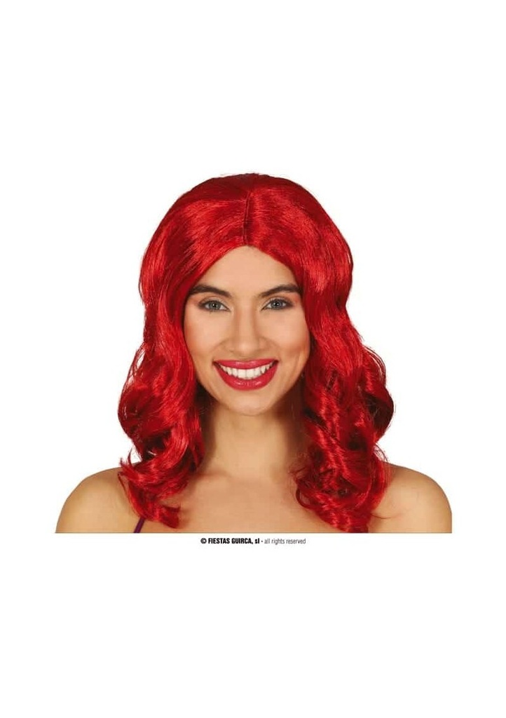 Red Mermaid Wig - Adult One Size