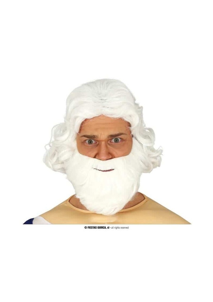 Santa White Wig & Beard - Adult One Size