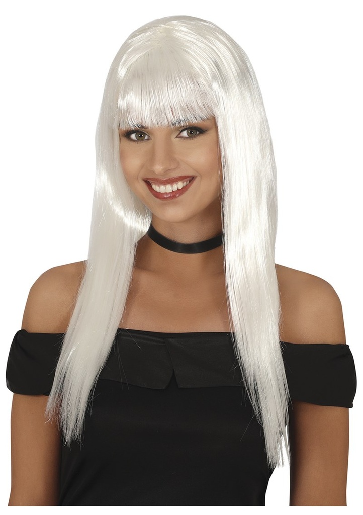 White Long Wig - Adult One Size
