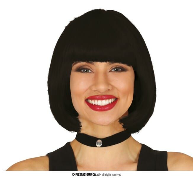 Black Bob Wig - Adult One Size