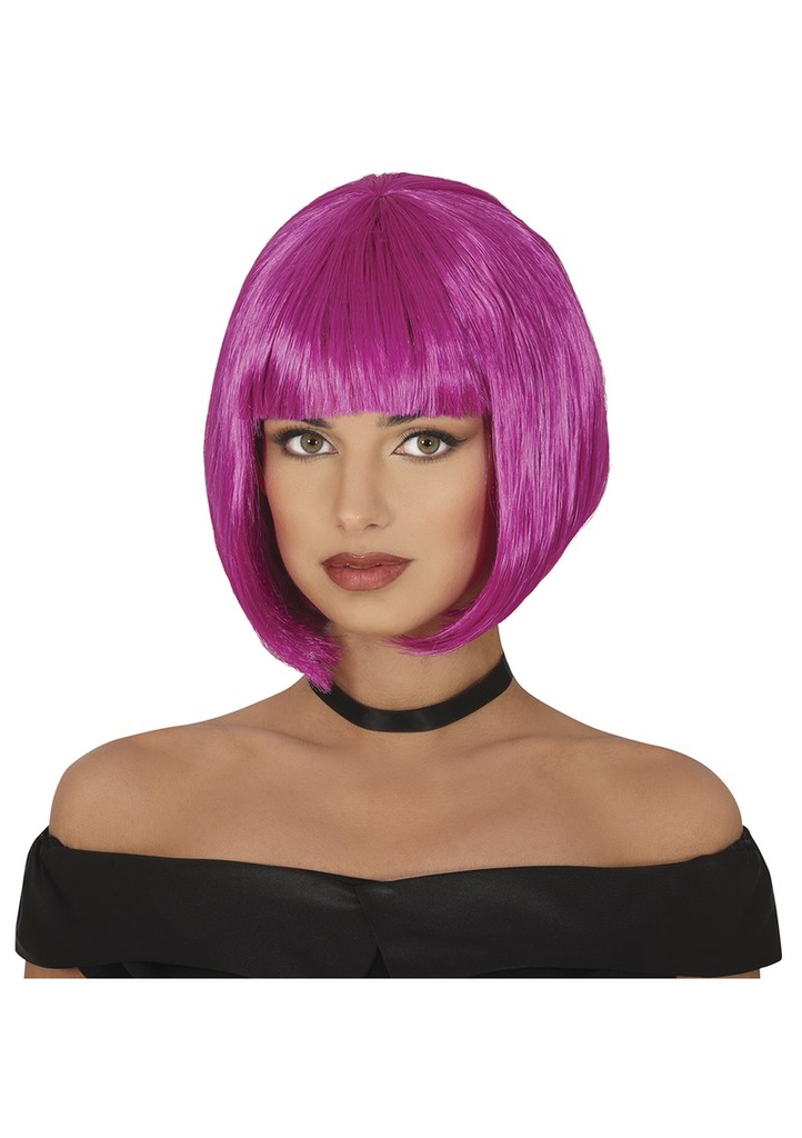 Purple Bob Wig - Adult One Size