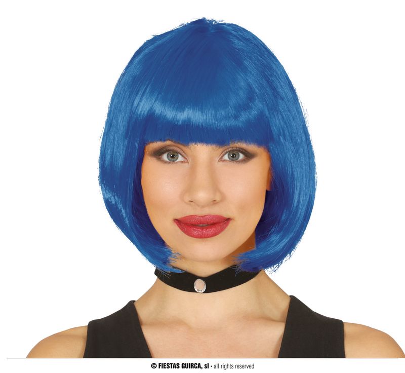Blue Bob Wig - Adult One Size