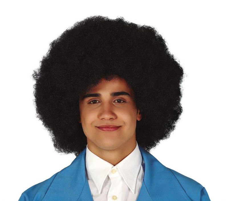 Black Super Afro Wig - Adult One Size