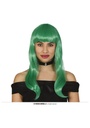 Green Long Wavy Wig - Adult One Size