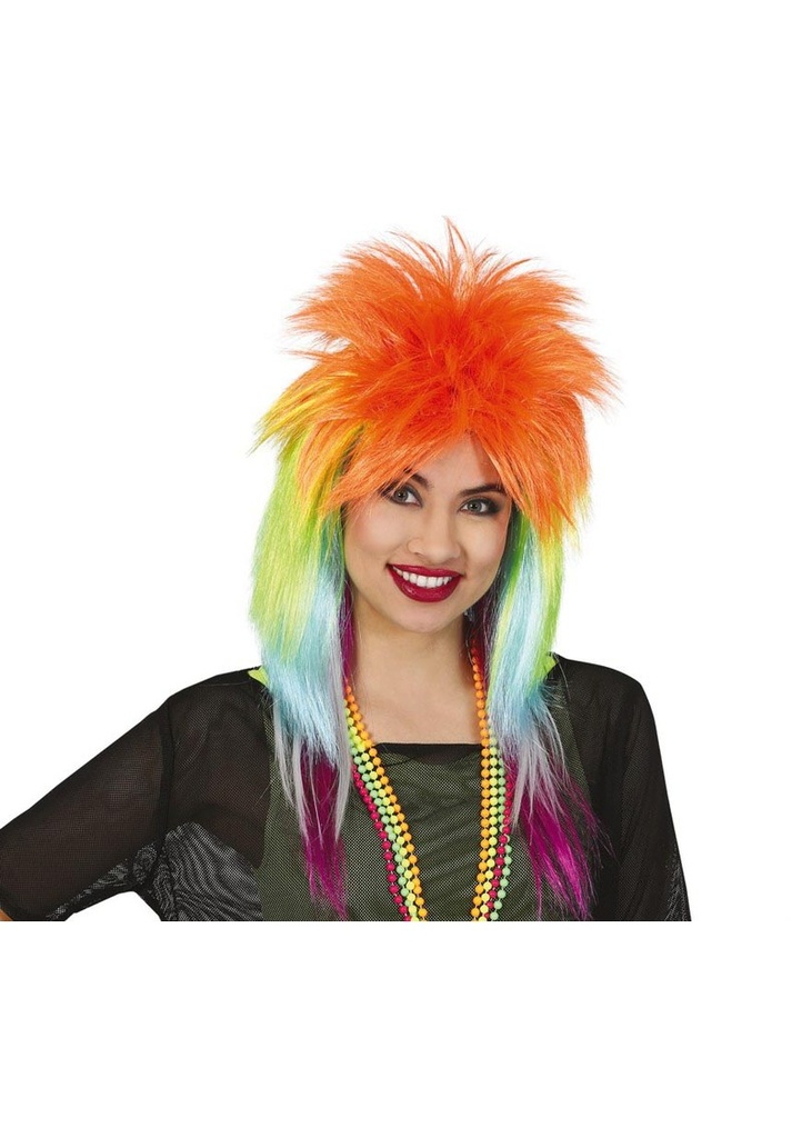 Multicolor Rock Wig - Adult One Size