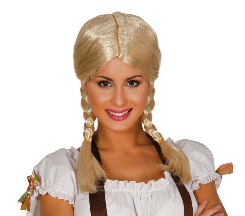 Blonde Plaited Wig - Adult One Size