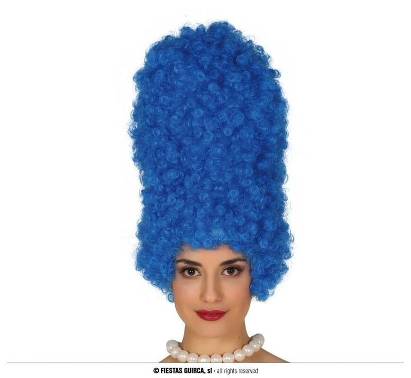 Blue Simpsons Wig - Adult One Size