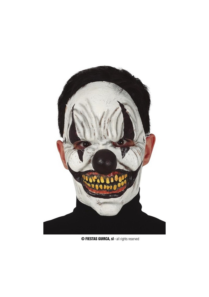 Spooky Clown Latex Mask - Adult One Size