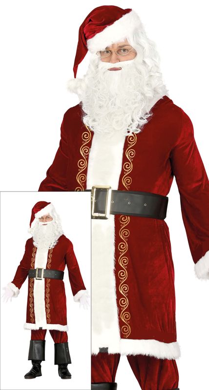 Deluxe Santa Claus - Adult Size Small (46-48)