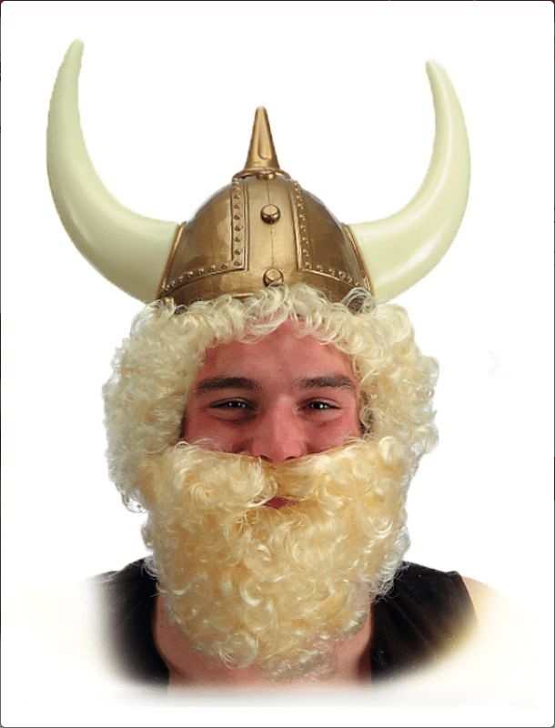 [5032] Curly Blonde Beard (Beard Only) - Adult Size