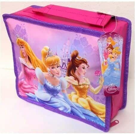 [28322] Disney Princess Rectangle Non-woven Lunch Bag With Handle & Zipper