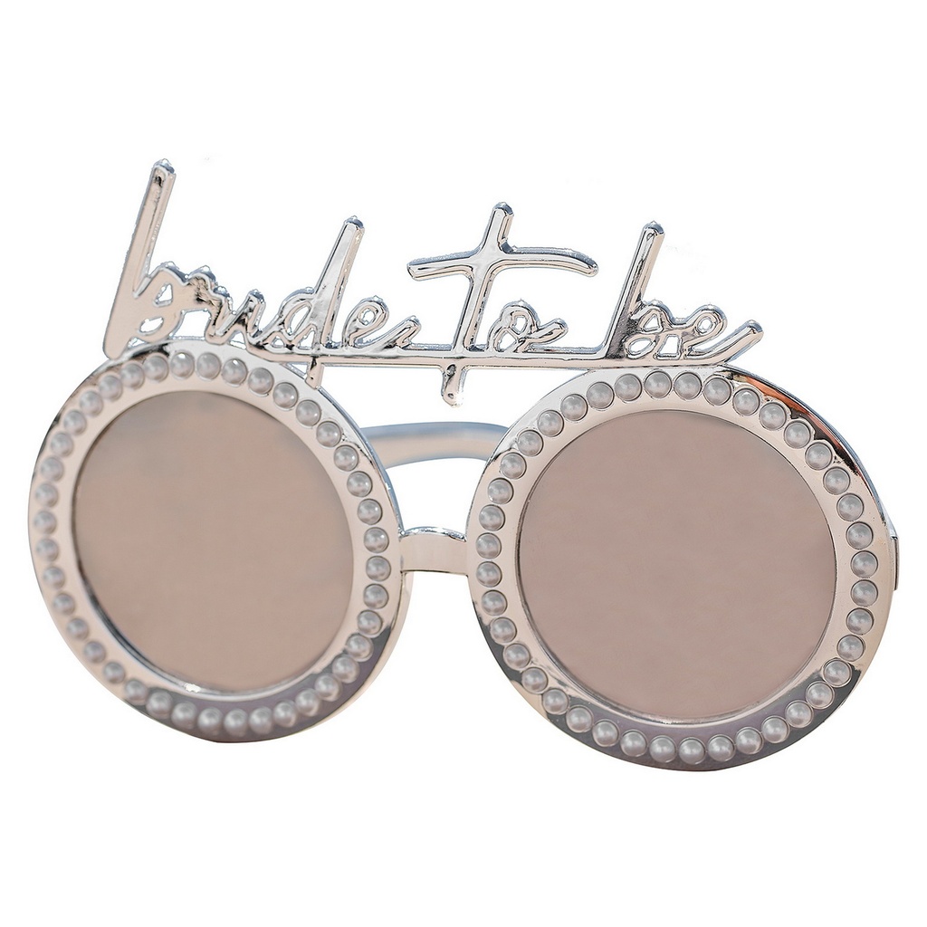 Hens Bride To Be Sunglasses Silver with Pearls