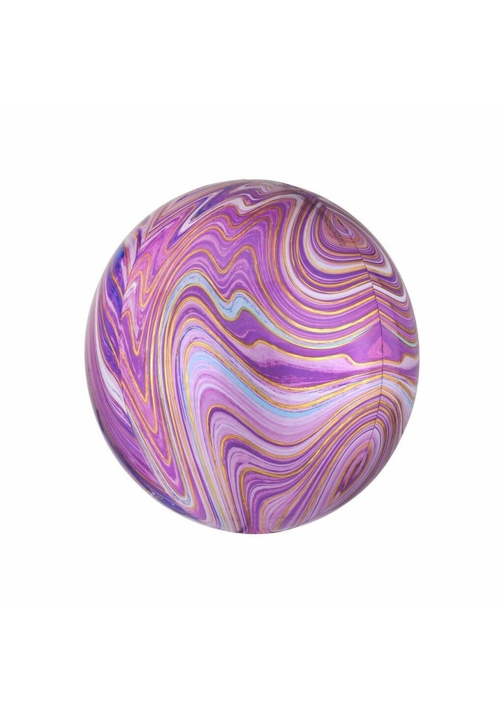 Marblez Purple Orbz Foil Balloon – 38cm x 40cm