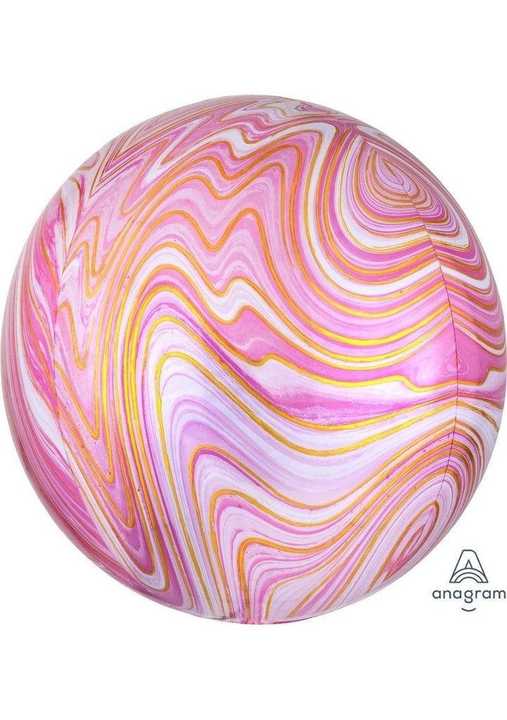 Marblez Pink Orbz Foil Balloon – 38cm x 40cm