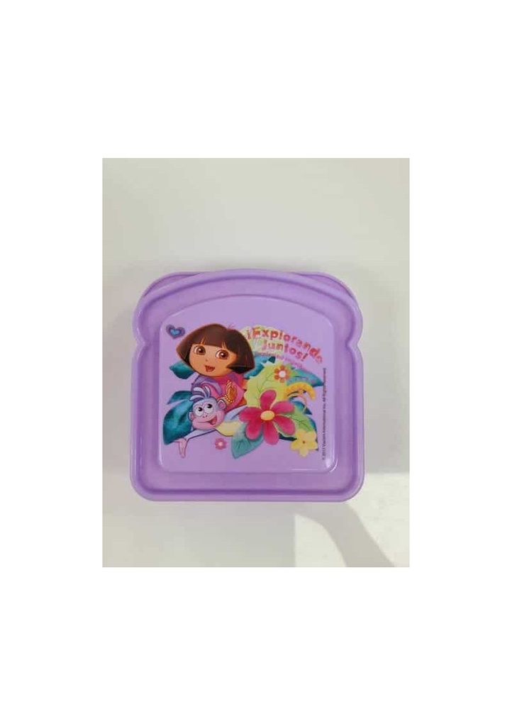 Dora the Explorer Sandwich Container - 13cm x 13cm