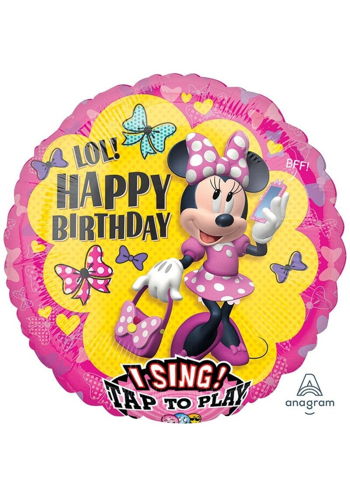 Minnie Happy Helpers Sing-A-Tune XL Foil Balloon - 28'' (71cm)