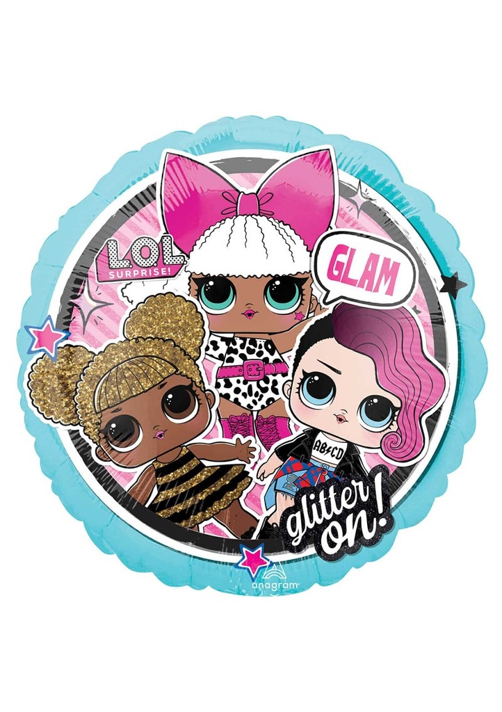 LOL Glam Foil Balloon Round - 43cm