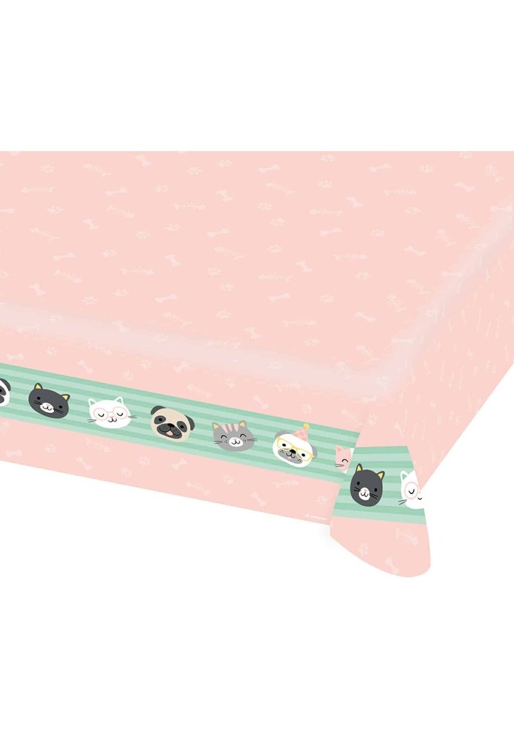 [9906544] Hello Pets Paper Tablecover - 115 x 175cm