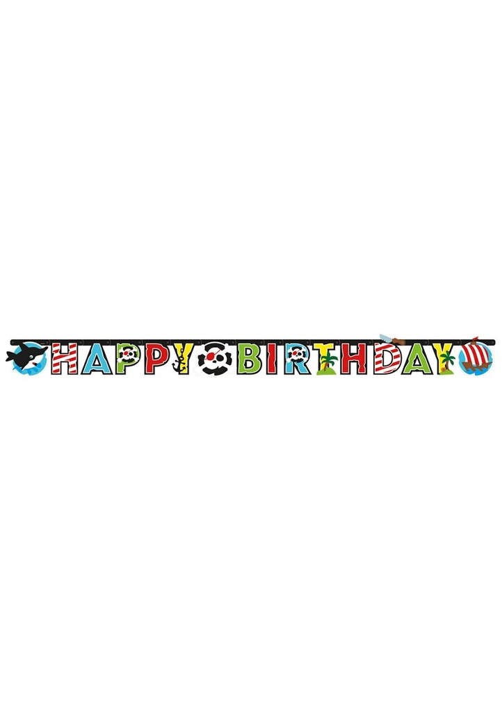 Pirate Letter Banner - 180 x 15cm
