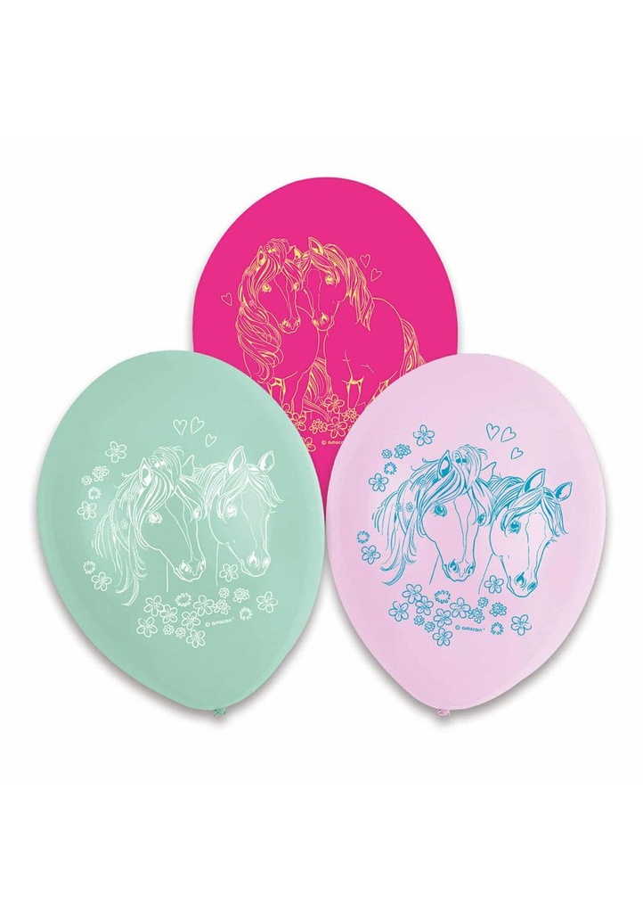 Pretty Pony Latex Balloons 22.8cm - 6pk