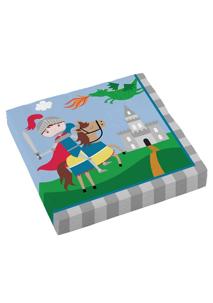 Knight Napkins 33 x 33cm - 20pk
