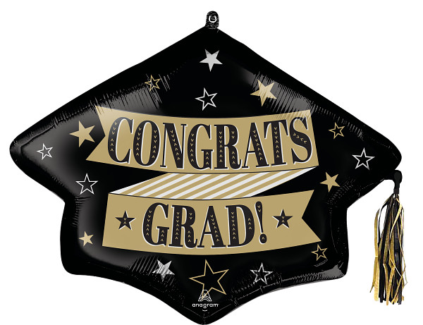 Graduation To the Grad Tassel SuperShape Foil Balloon 78cm x 63cm