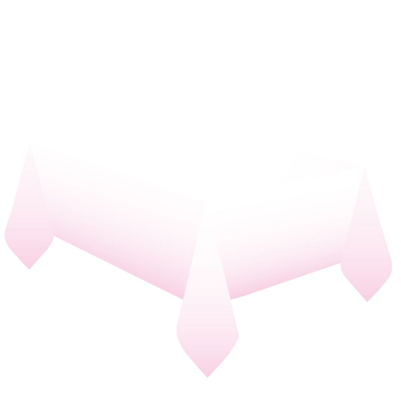 [9910311] 1st Birthday Pink Ombre Paper Tablecover - 120 x 180cm