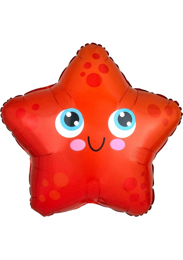 Junior Shape Starfish - 17" Foil Balloon