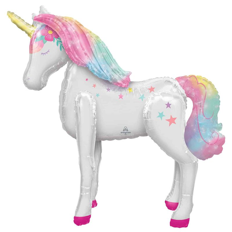 [4308275] Airwalker Enchanted Unicorn Foil Balloon - 106cm x 116cm