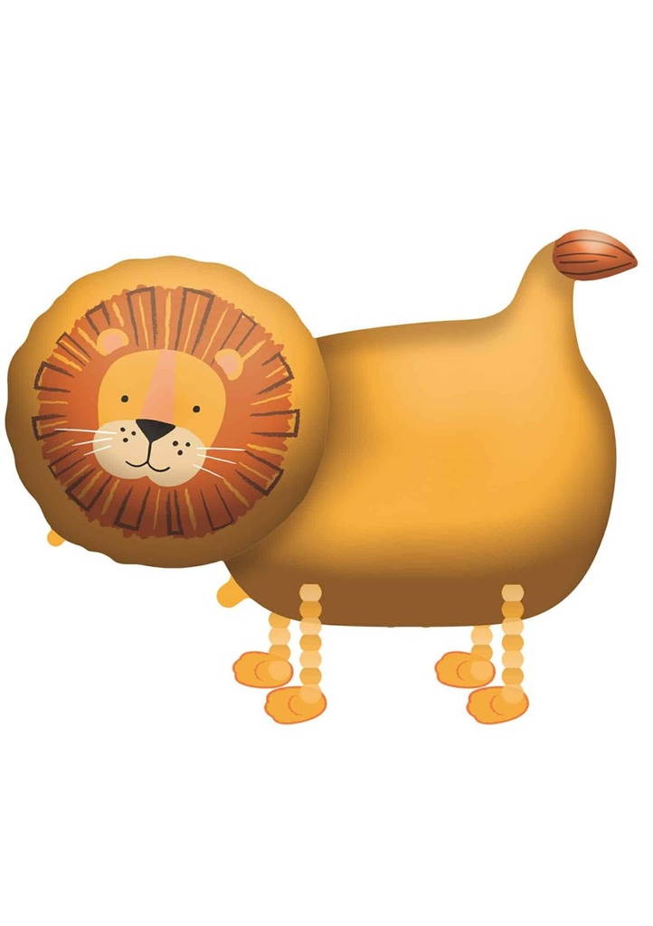 Walking Balloon Buddies Lion Foil Balloon - 59cm x 96cm