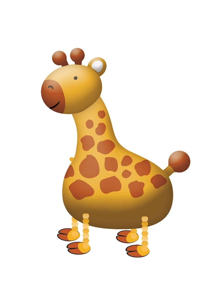 Walking Balloon Buddies Giraffe Foil Balloon - 89cm x 109cm
