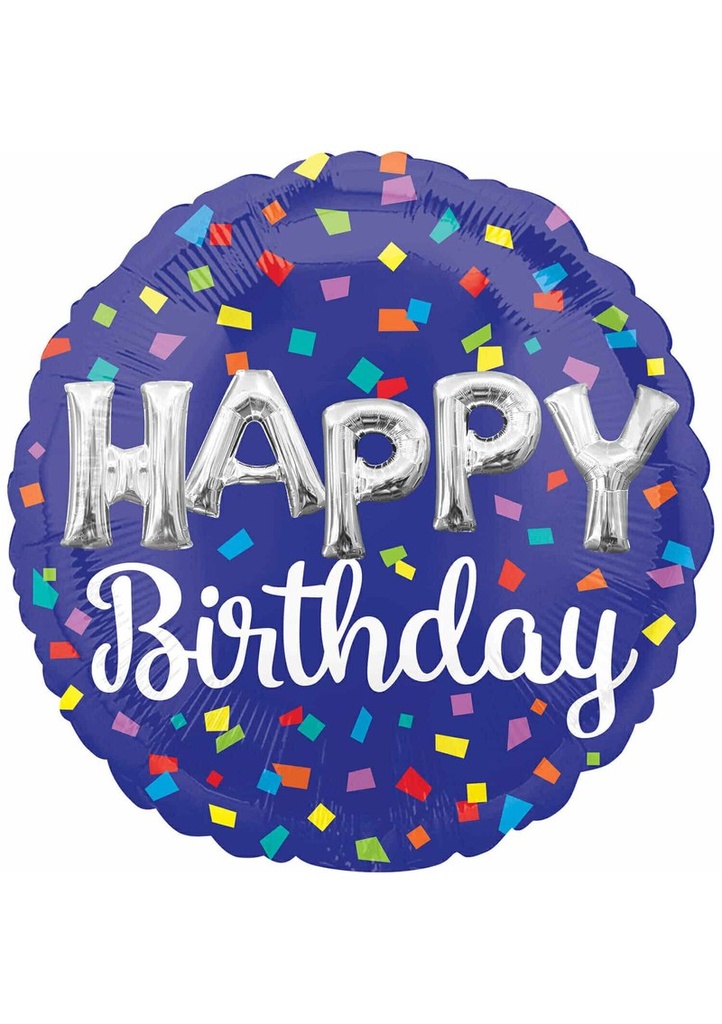 Jumbo Happy Birthday Balloon Letters Foil Balloon - 88cm x 88cm