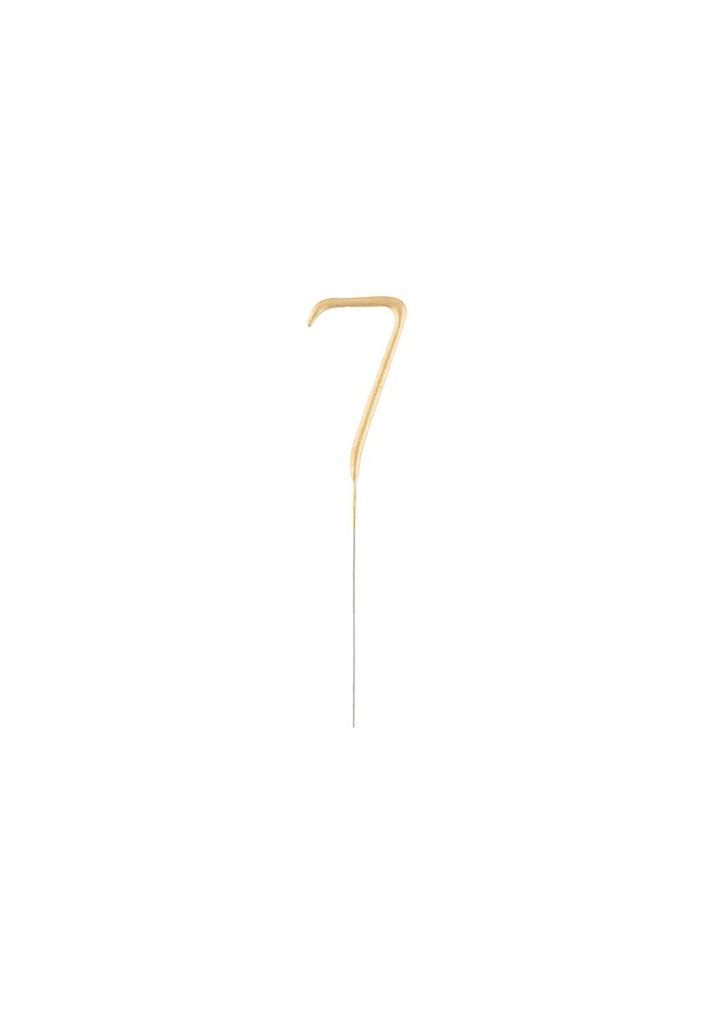 Golden Numerical Sparkler Number 7