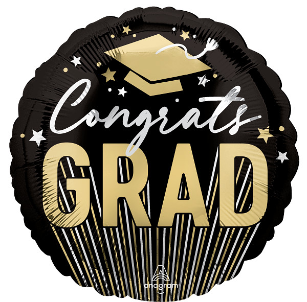 Graduation Congrats Grad Hat Foil Balloon 43cm