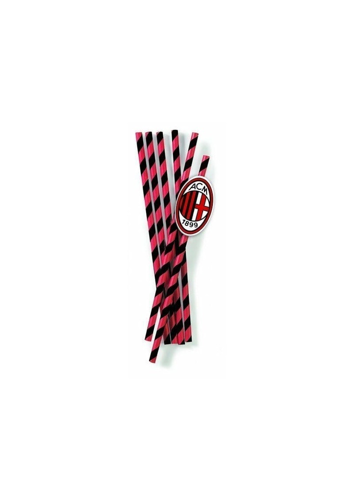 [6B670004] Milan Paper Straws  19.5cm - 12pk