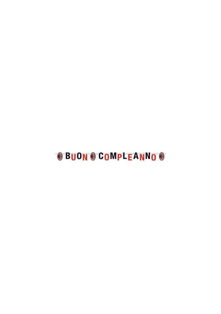 [6B120008] Milan Happy Birthday Banner XL - 215x15cm