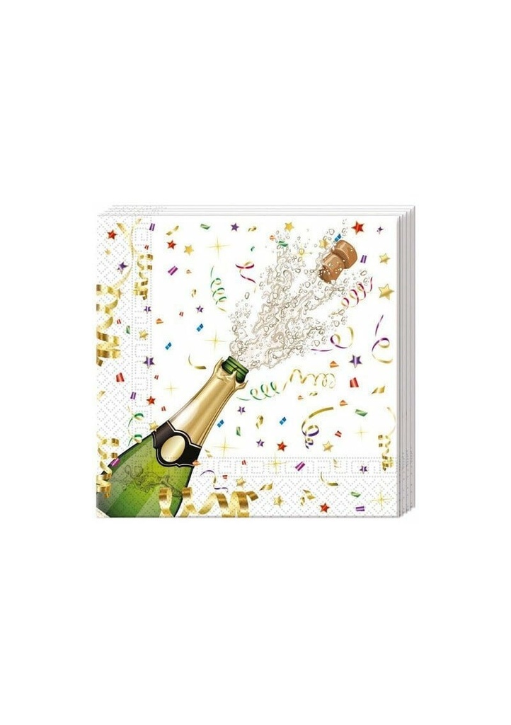Sparkling Celebration Paper Napkins 33x33cm - 20pk
