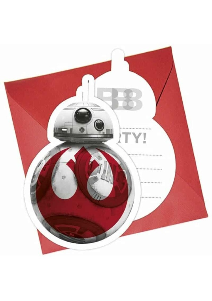 [88554-1] Star Wars Final Battle Die-cut Invitations & Envelopes - 6pk