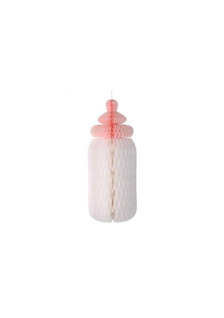 Paper Decoration B&G Baby Girl Light Pink Bottle - 30cm