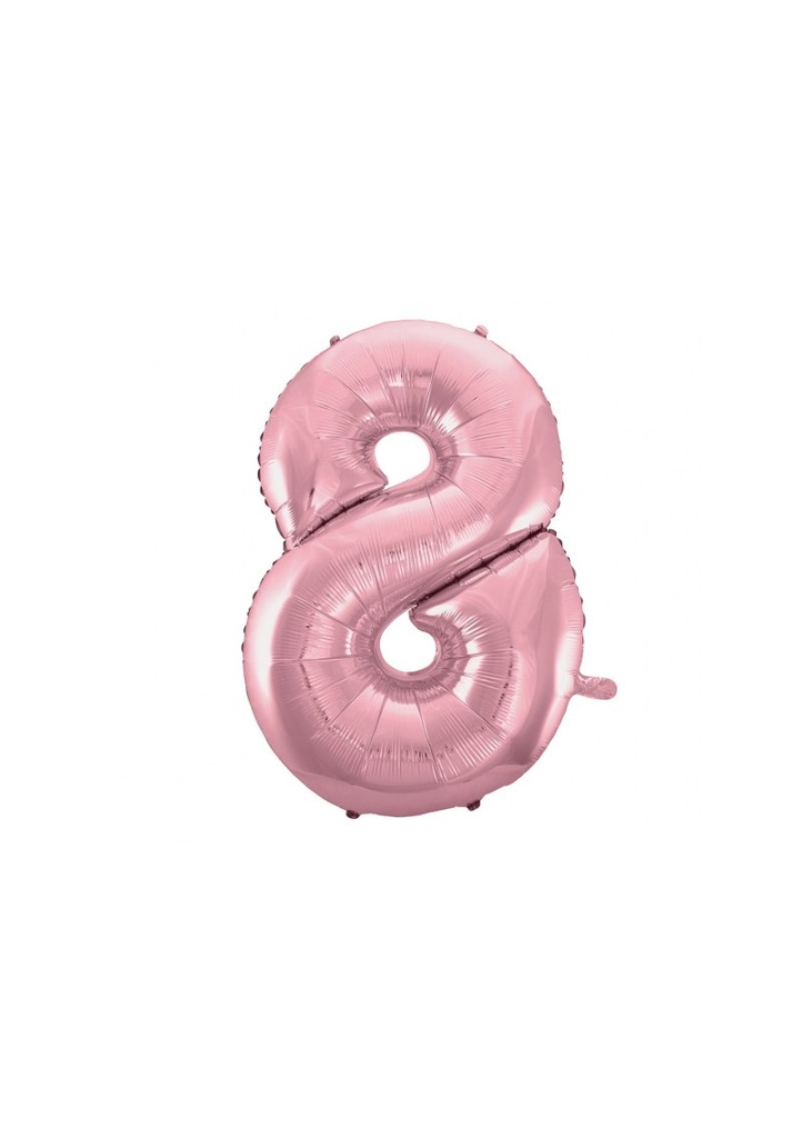 Light Pink 34 Inch Number Foil Balloon - No.8