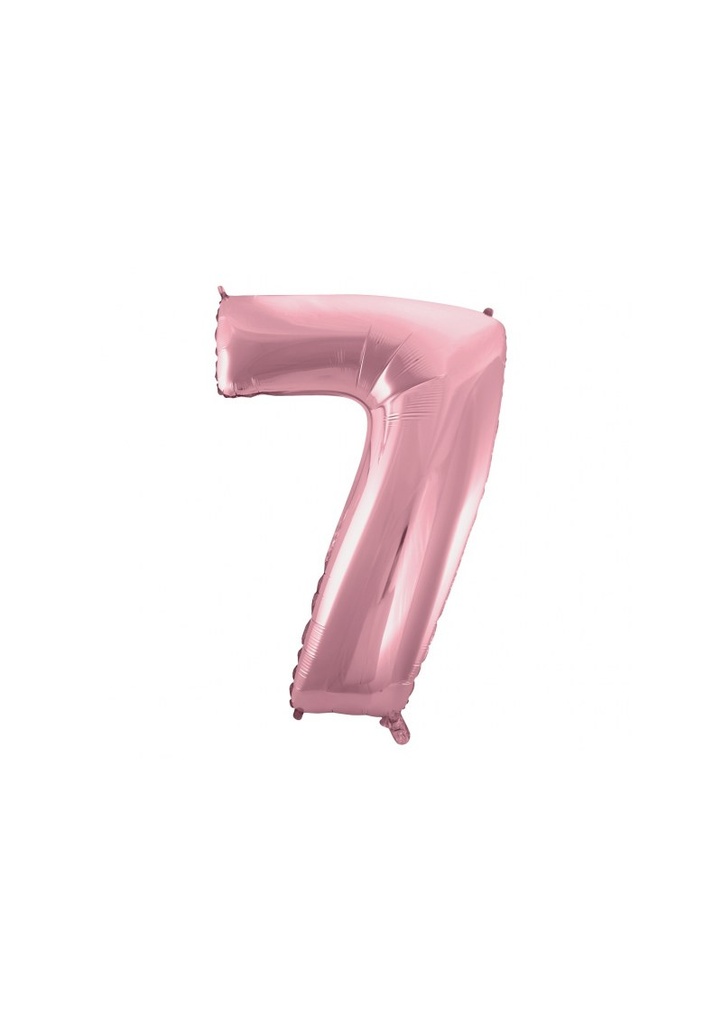 Light Pink 34 Inch Number Foil Balloon - No.7