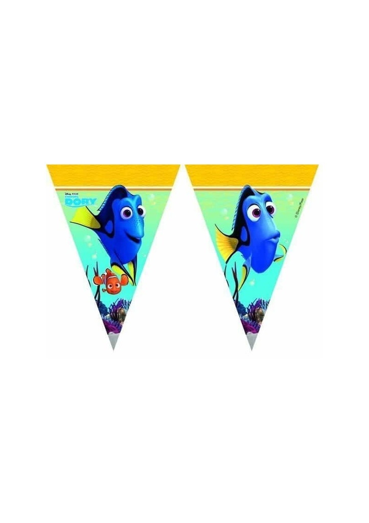 [087383] Finding Dory Triangle Flag Banner ( 9 flags ) - 1pk