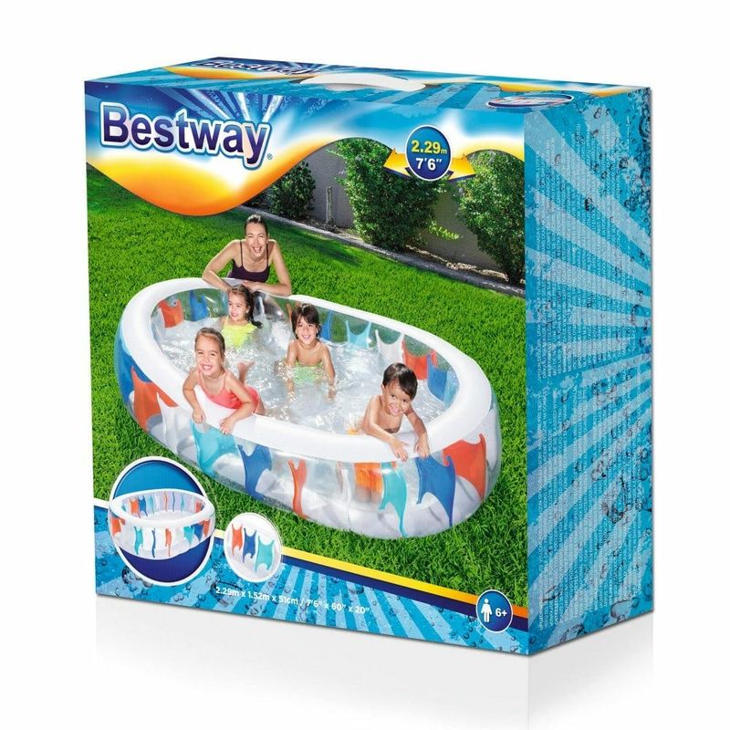 Bestway Inflatable Elliptic Family Pool 234x152x51cm (Online Only)